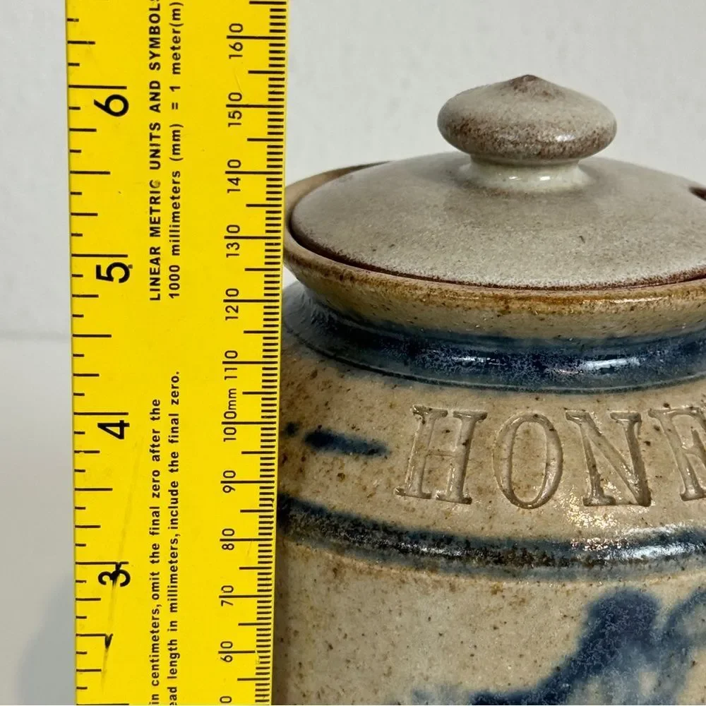 Cedar Swamp Stoneware Co Honey Pot Jar Handmade Pottery